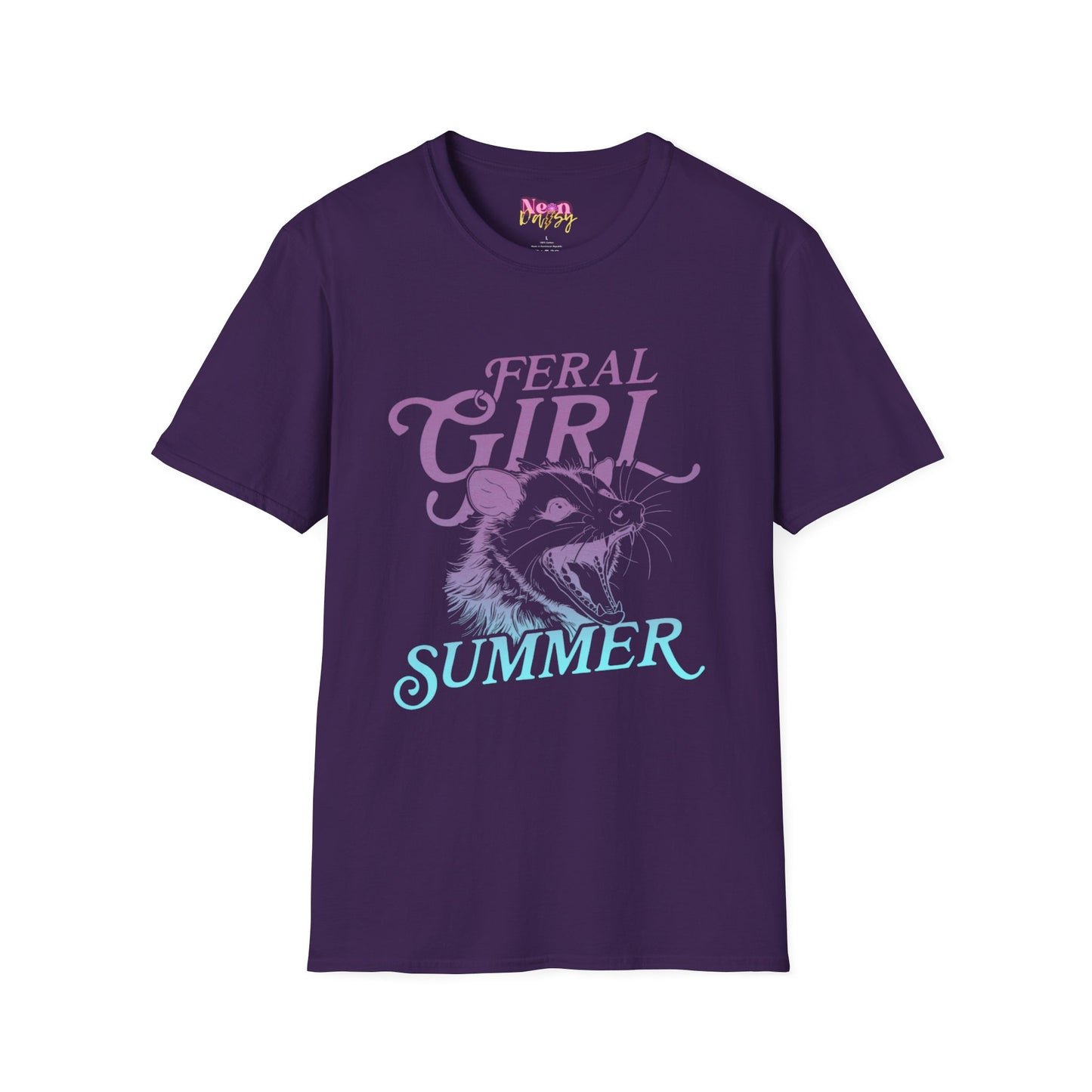 Feral Girl Summer / Purple/Blue Ombre // TEE
