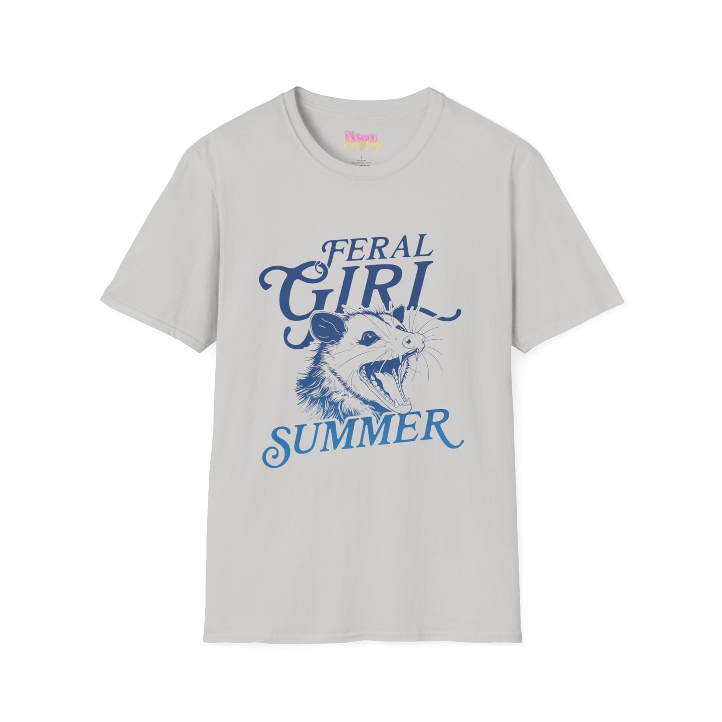 Feral Girl Summer / navy/blue ombre // TEE
