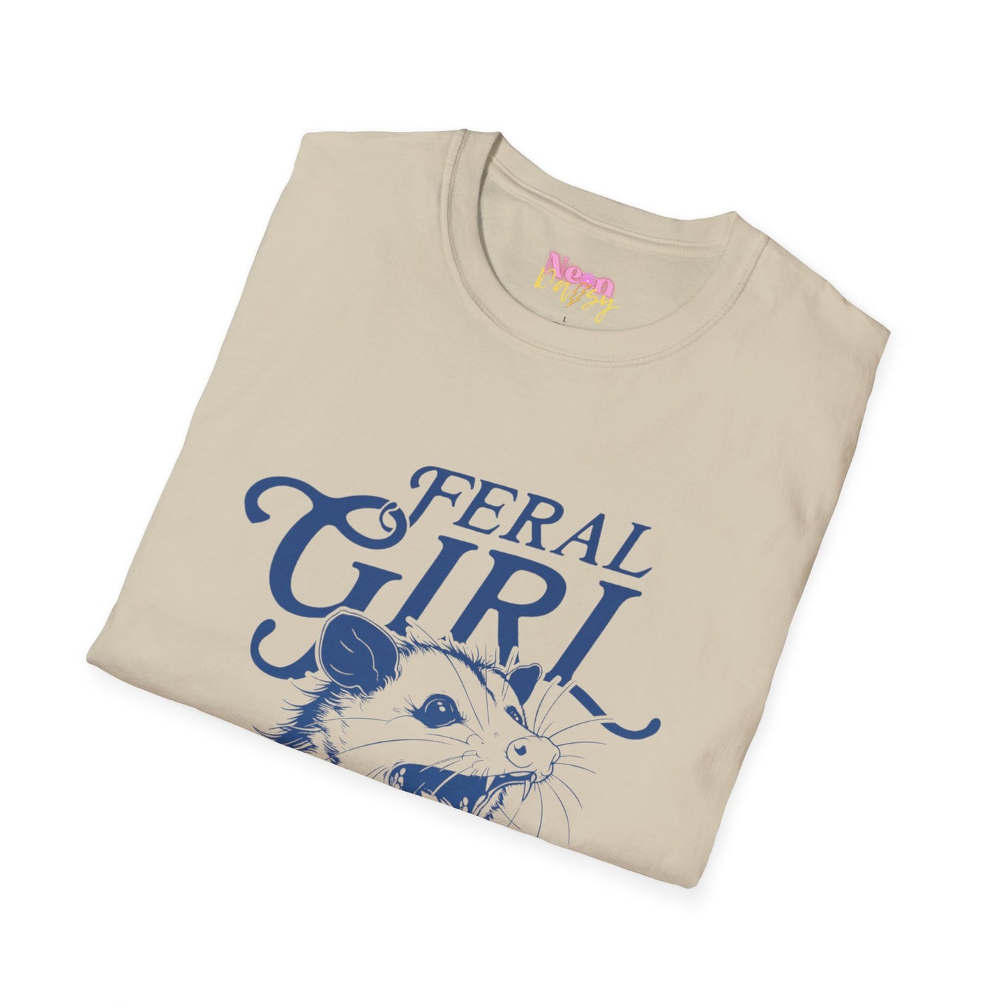 Feral Girl Summer / navy/blue ombre // TEE