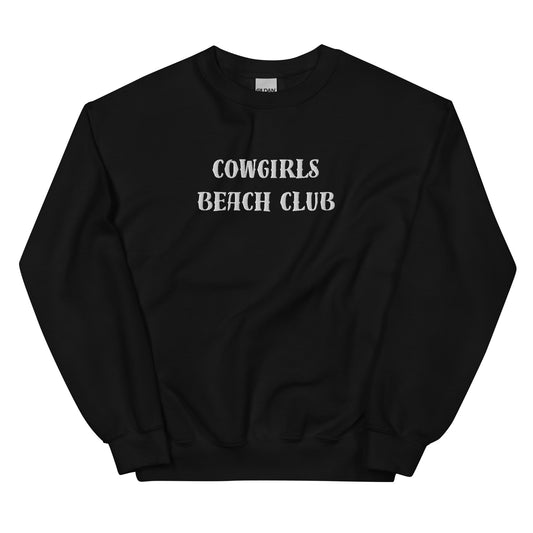 Cowgirls Beach Club // EMBROIDERED CREWNECK